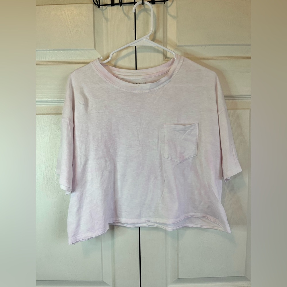 American Eagle tie-dye crop t-shirt